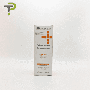 Crème Solaire SPF 50+ LCA Pharma : Protection optimale pour peaux sensibles.