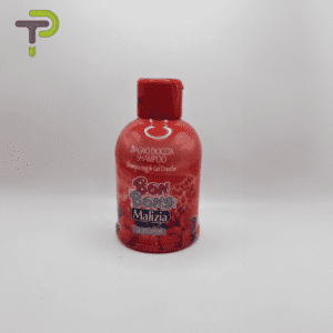 Malizia Frutti Rossi: Shampoing et Gel Douche 2-en-1 aux Fruits Rouges, Douceur Sensorielle pour Peau et Cheveux.