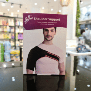 Support d'épaule Thérapeutique : Chaleur et Soutien Optimal pour la Récupération Musculaire.