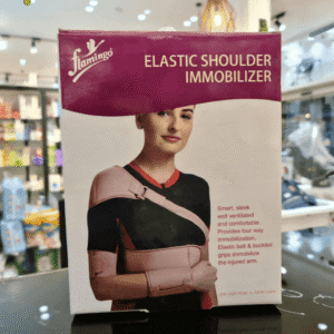 Orthèse d'épaule élastique : Confort et Élégance pour une Immobilisation Complète.