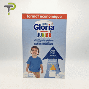 Lait de Croissance Nestlé Gloria Junior : Renforce l'immunité et favorise un développement complet pour les enfants de plus d'un an.700gr