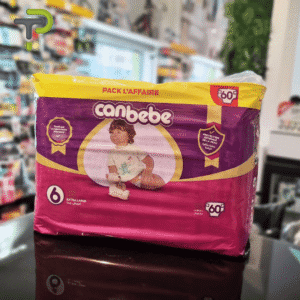 Couches Canbébé Taille 6 : Protection Optimale, Hypoallergéniques, Pack de 60.