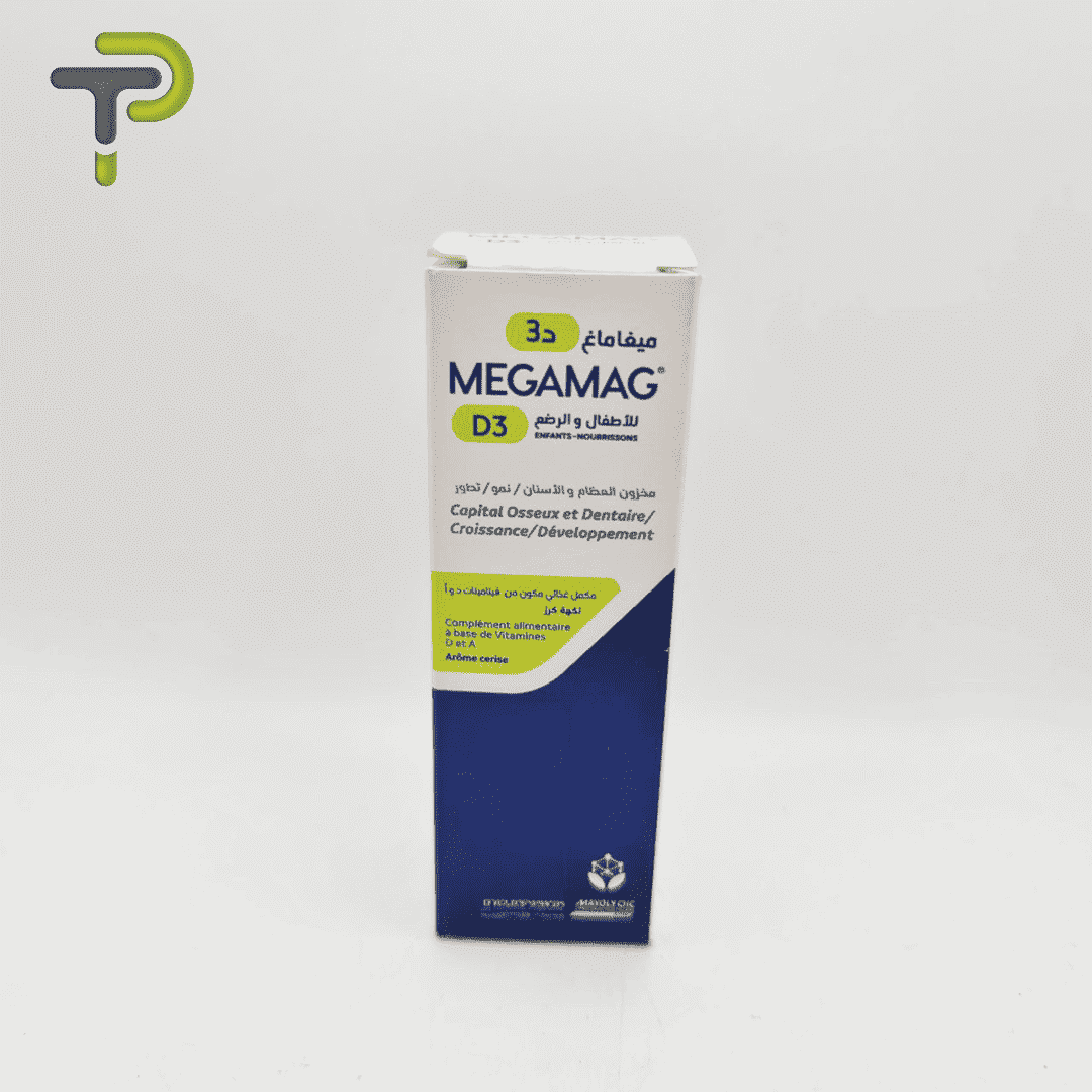 MegaMag D3 Enfants-Nourrissons : Gouttes Vitaminées à la Cerise pour une Croissance Saine.