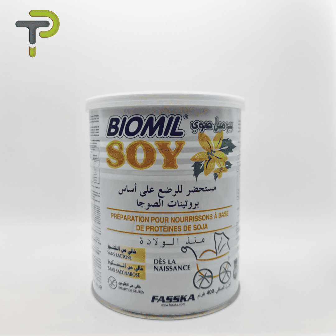 BIOMIL SOY : Formule Nutritionnelle Soja Sans OGM pour Nourrissons.400gr