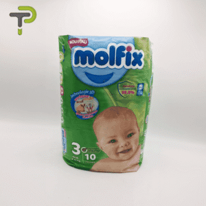 Couches MOLFIX Midi : Confort 3D et Emballage Hypoallergénique à 99,9%.