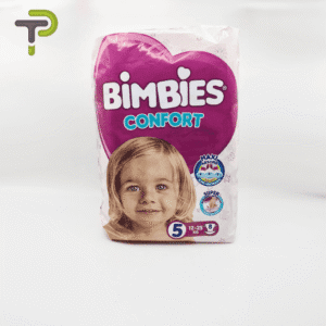 Couches Bimbies Confort 5 : Absorption optimale et barrières anti-fuites .12 à 25 kg.
