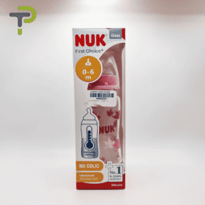 Biberon NUK First Choice+ 240ml : Tétine Physiologique Anti-régurgitation(0-6 mois). – produit cosmétique – Pharmacie Denni