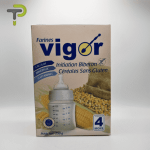 Farine Vigor Initiation : Préparation Complète pour Bébés dès 4 mois, Sans Gluten et Enrichie en Nutriments Essentiels.250gr