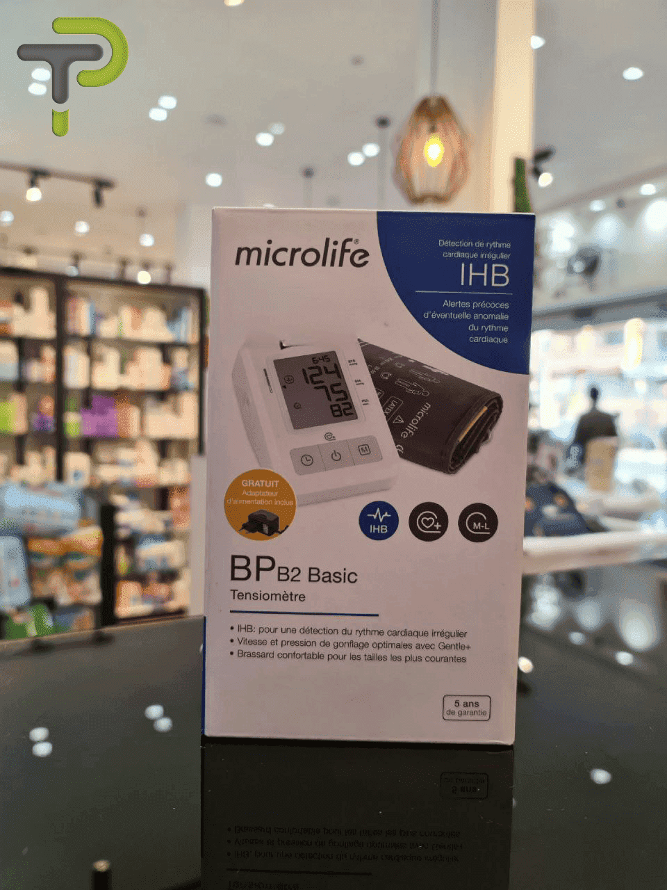 Tensiomètre Microlife Basic BP B2 avec Adaptateur