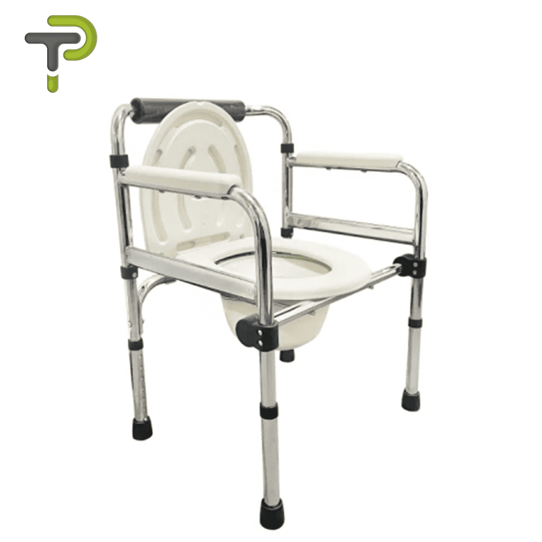 Chaise de Toilette Pliable 3-en-1 : Pratique et Confortable – Pharmacie Denni