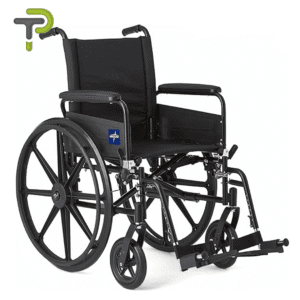 Fauteuil Roulant avec Accoudoirs et Repose-Pieds Amovibles