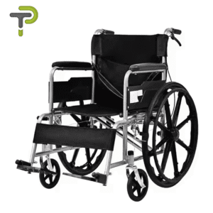Fauteuil Roulant Pliant en Aluminium avec Siège Amovible