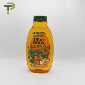 Shampoing 2-en-1 GARNIER Ultra DOUX Roi Lion : Douceur et Démêlage Enchantés.