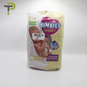 Couches Bimbies Sensitive 2 : Douceur et Protection Optimal pour Bébés de 3-6 kg.