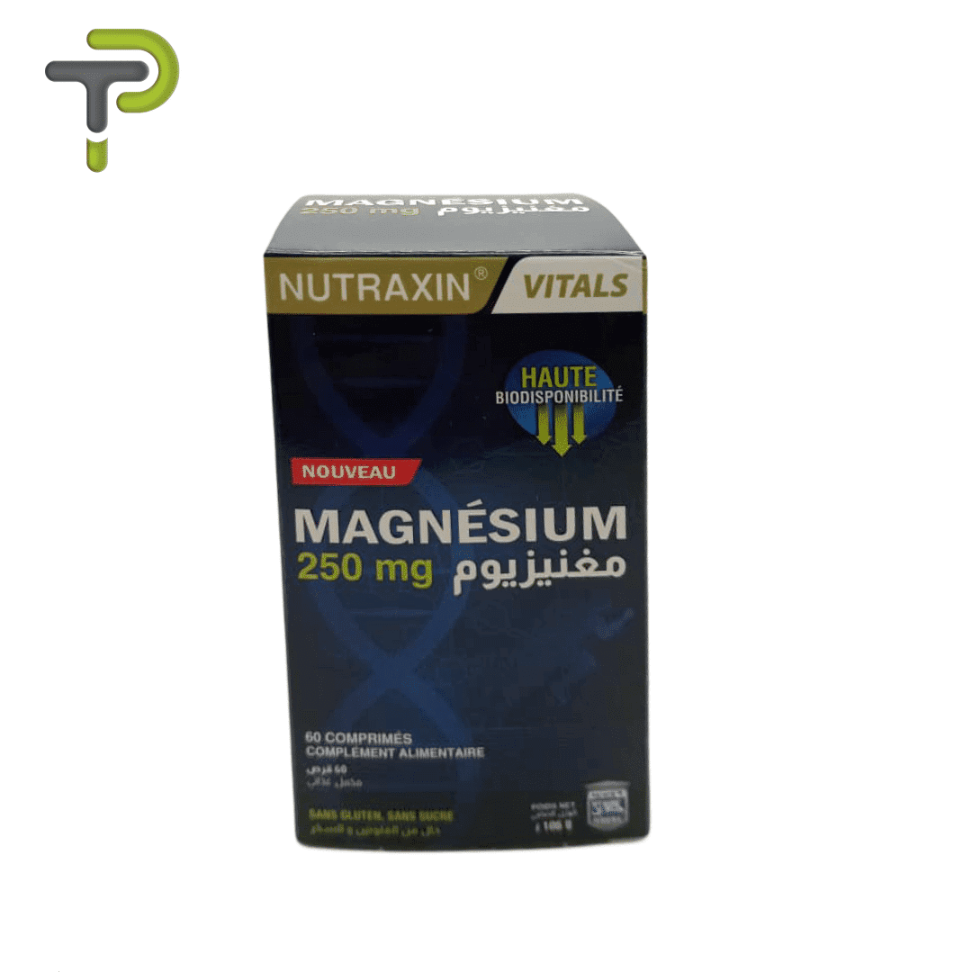 Nutraxin Vitals Magnésium 250 mg – complément alimentaire – Pharmacie Denni