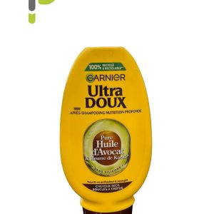 Garnier Ultra Doux apres-shampooing huile d’avocat et beurre de karité 250ml – produit cosmétique – Pharmacie Denni